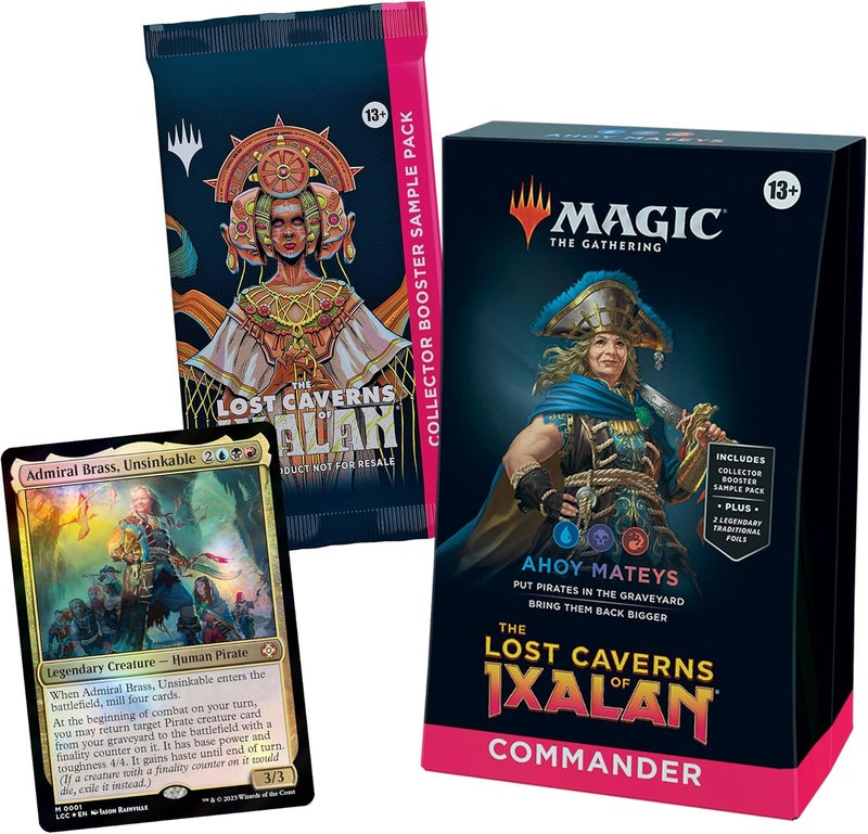 Magic the Gathering The Lost Caverns of Ixalan Commander Deck - Ahoy Mateys (100-Card Deck, 2-Card Collector Booster Sample Pack + Accessories) - Image 2